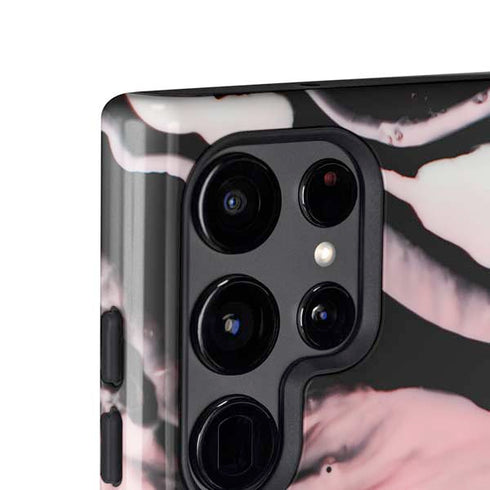 Pink Marble Ink Galaxy S25 Ultra Impact Case